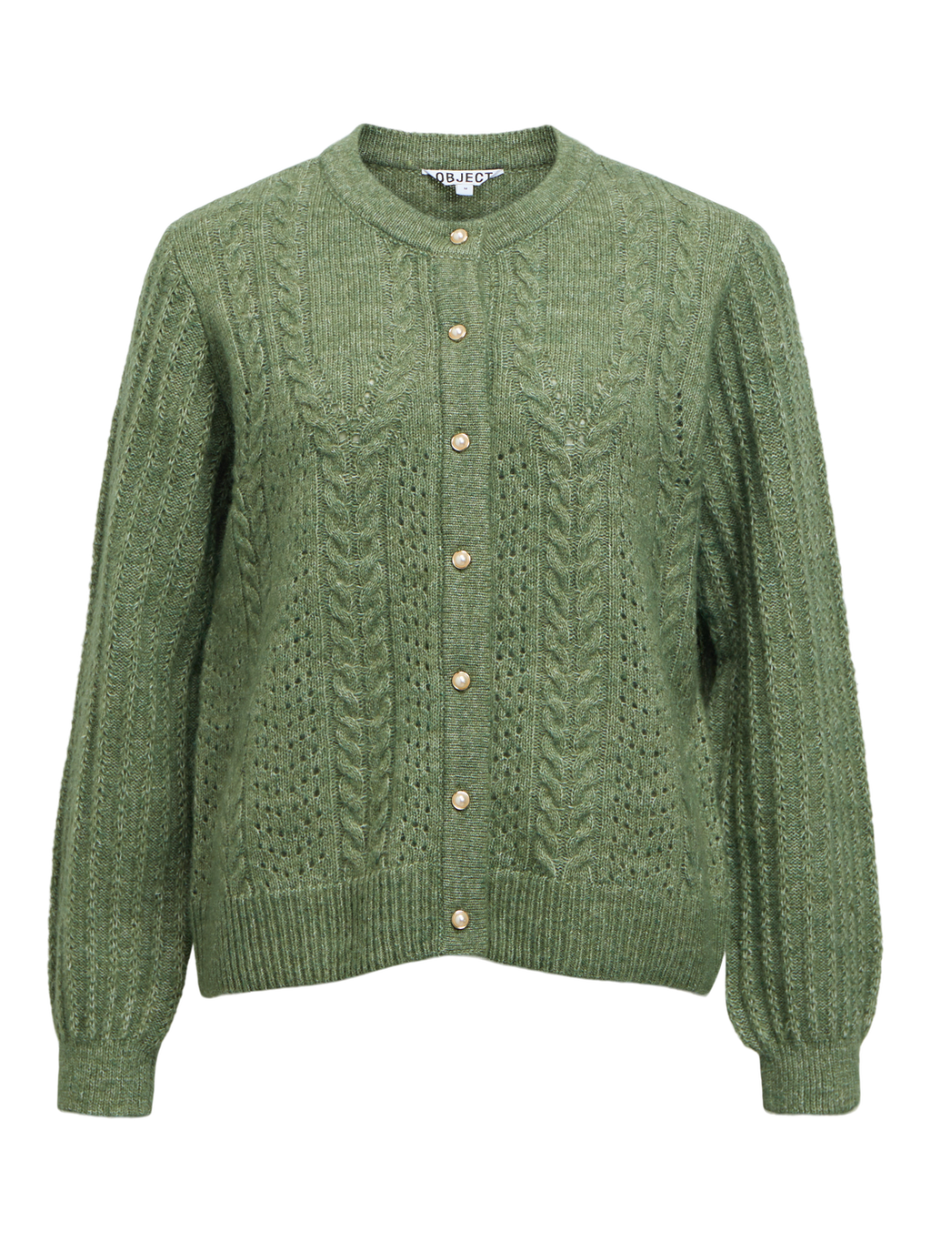 Objflora Knit Button Cardigan