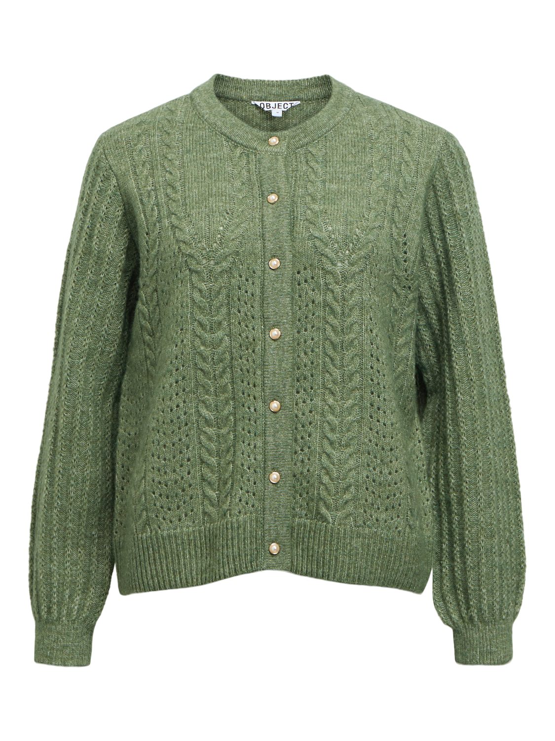 Objflora Knit Button Cardigan