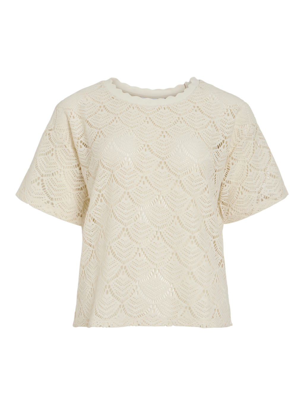 Vibambena O-Neck S/S Crochet