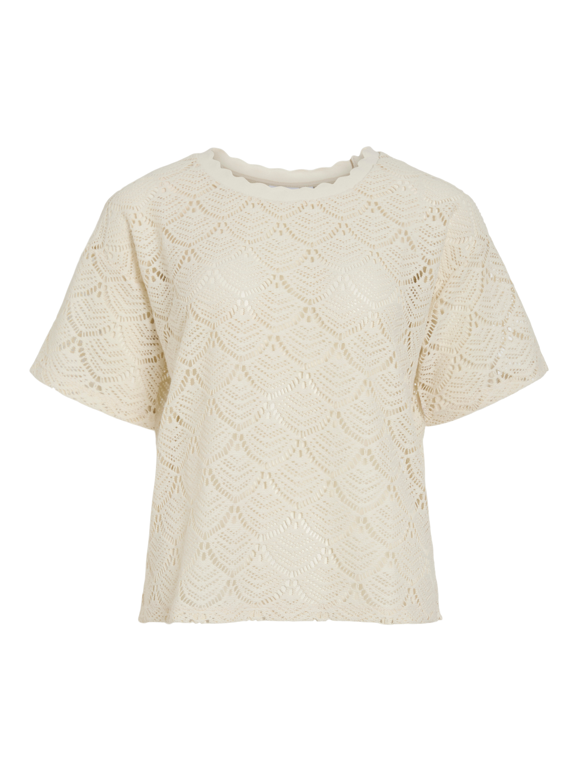 Vibambena O-Neck S/S Crochet