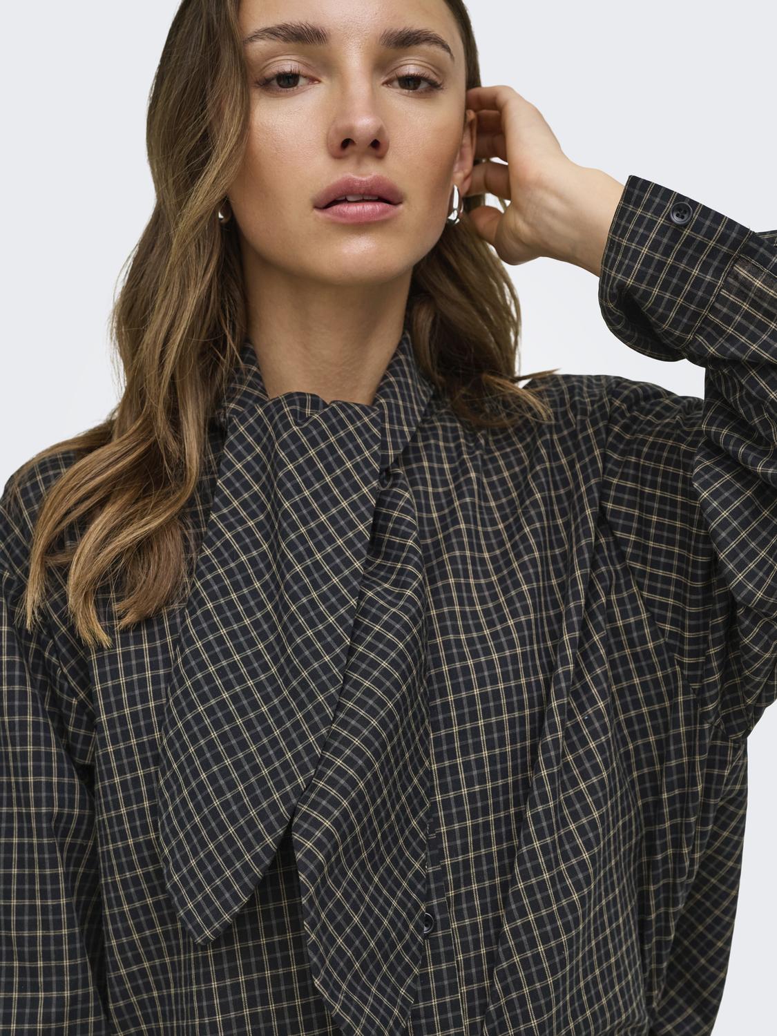 Jdyvilda L/S Scarf Shirt Wvn N