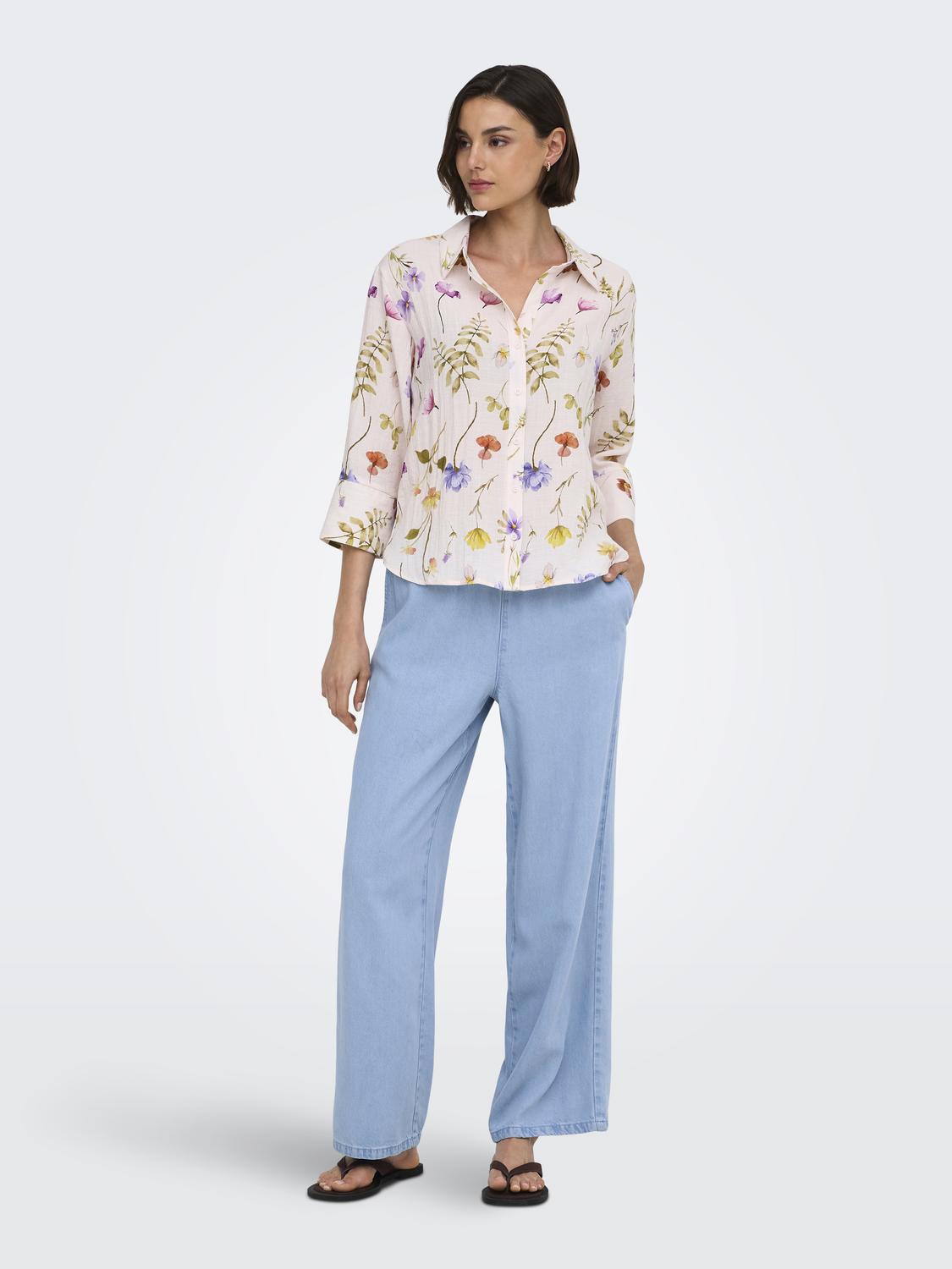 JDYVIOLA 3/4 SHIRT GARDEN FLOW