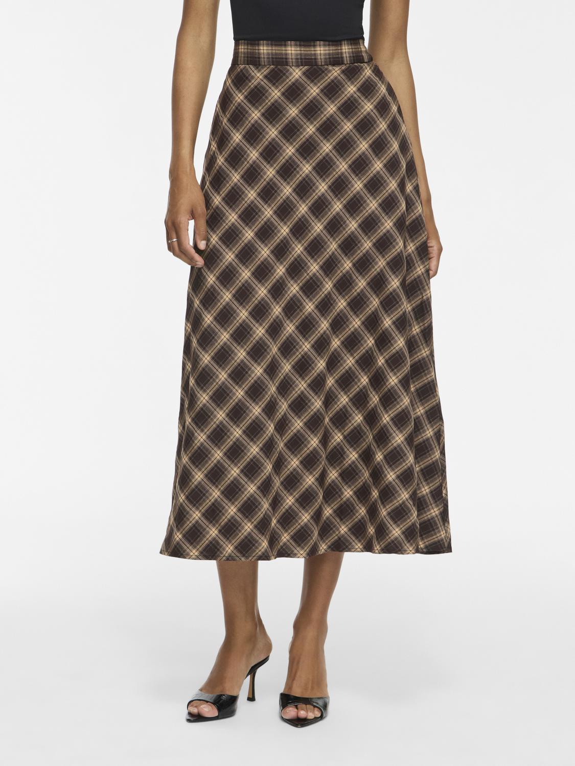 Vilene Check Ankle Skirt/Spi