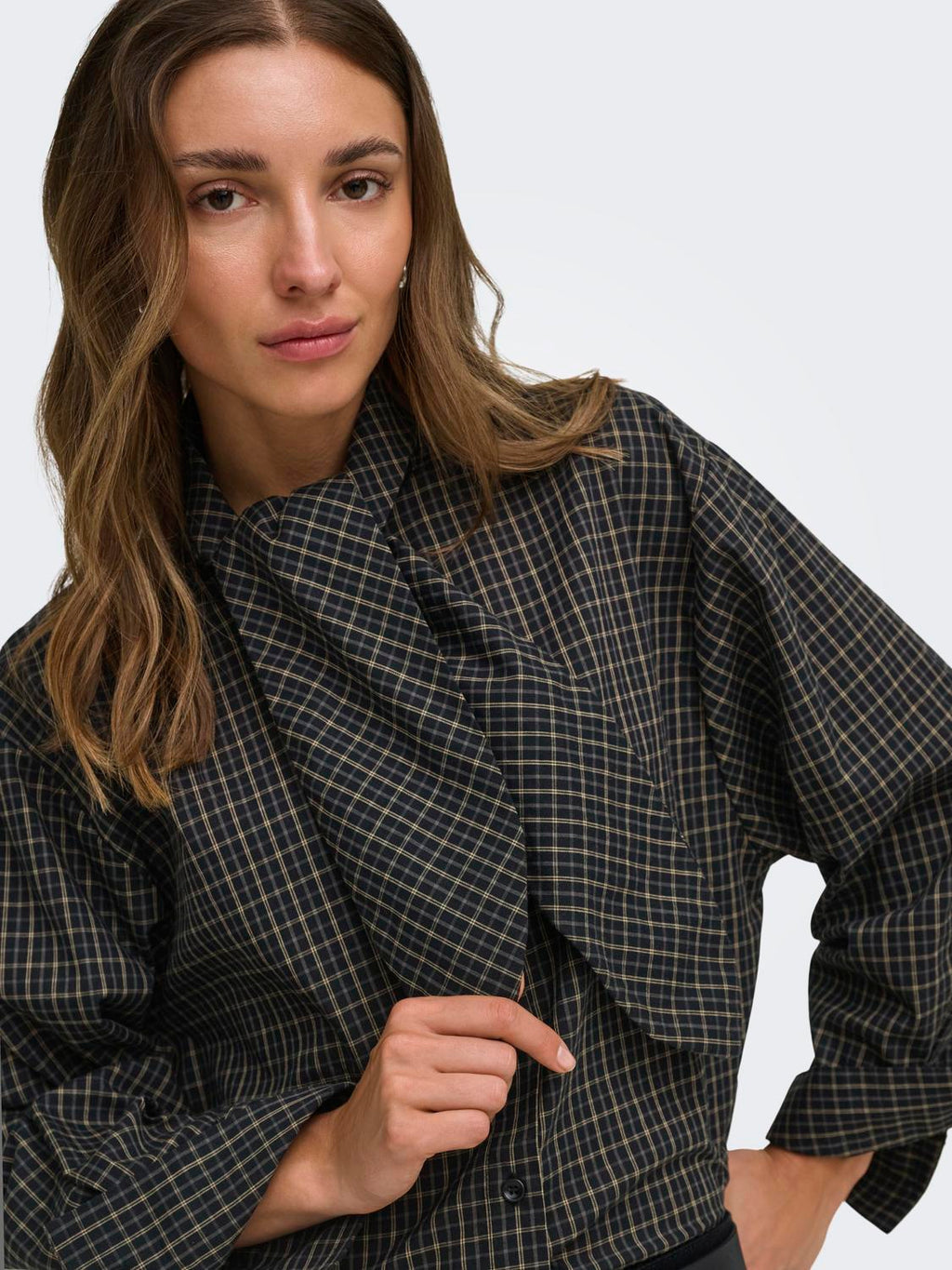 Jdyvilda L/S Scarf Shirt Wvn N