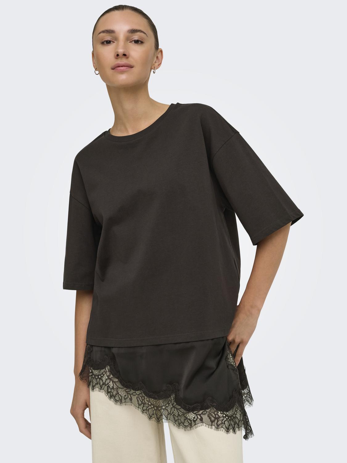 Jdyalma 2/4 Lace Detail T-Shirt