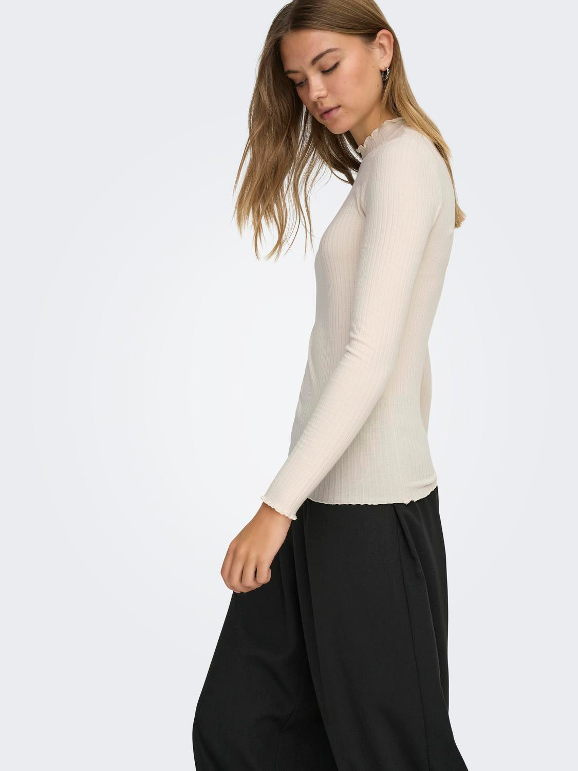 Jdyfransiska L/S Hi-Nck Top Jr