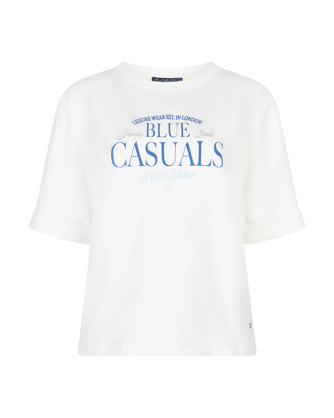 TERRY SWEATER CHESTPRINT OFF WHITE