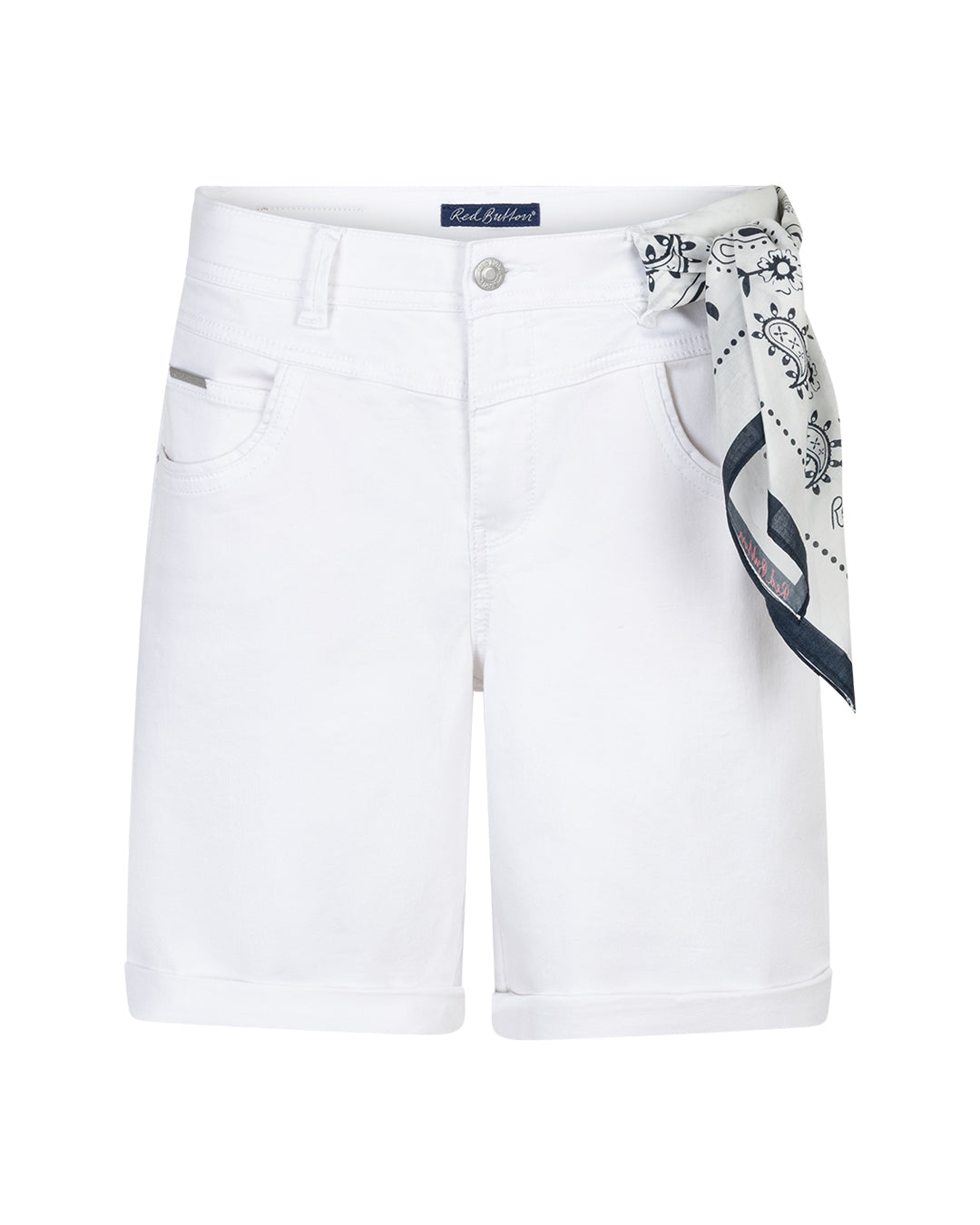 RELAX SHORT JOG WHITE & SCARF