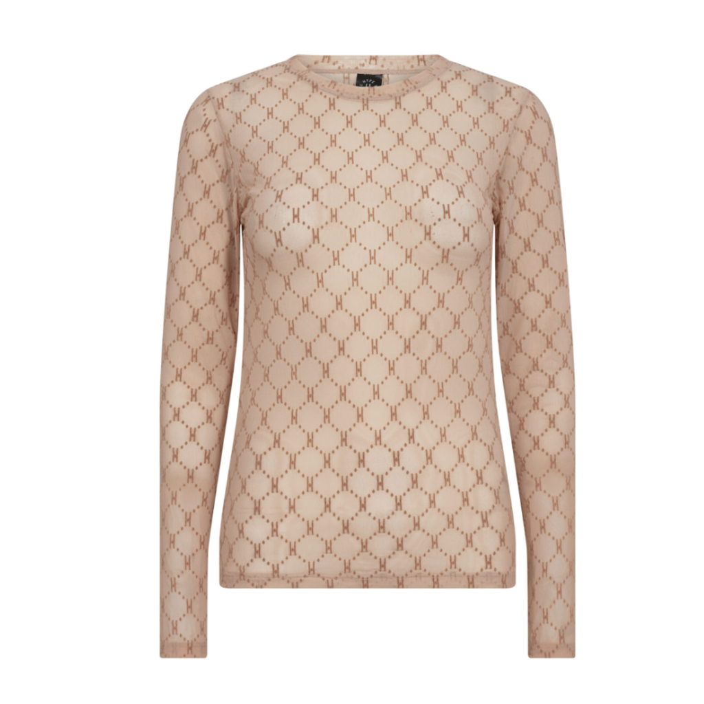 Logo Mesh Blouse