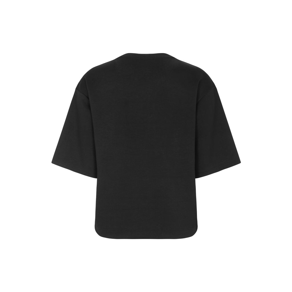 TDAZRA BOXY T-SHIRT SORT TOPPE