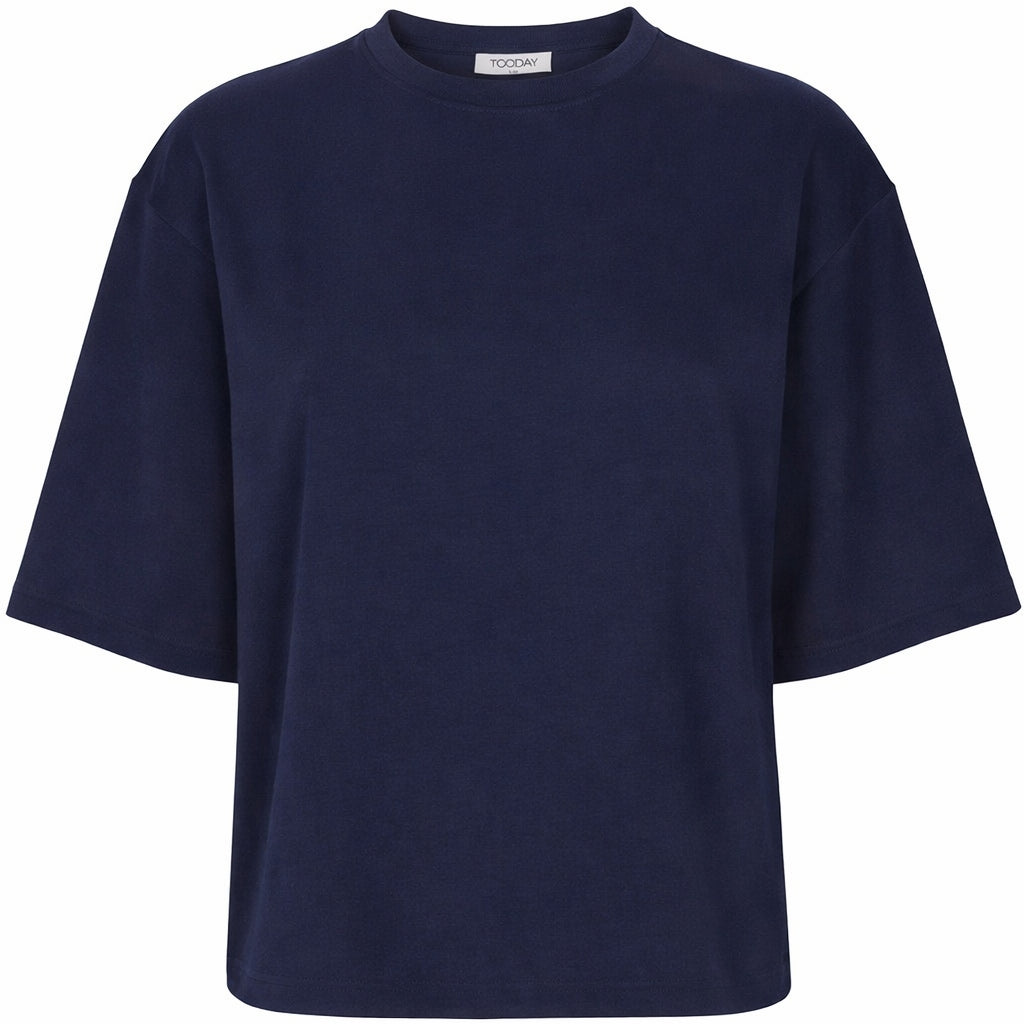 TDAZRA BOXY T-SHIRT NAVY BLUSE