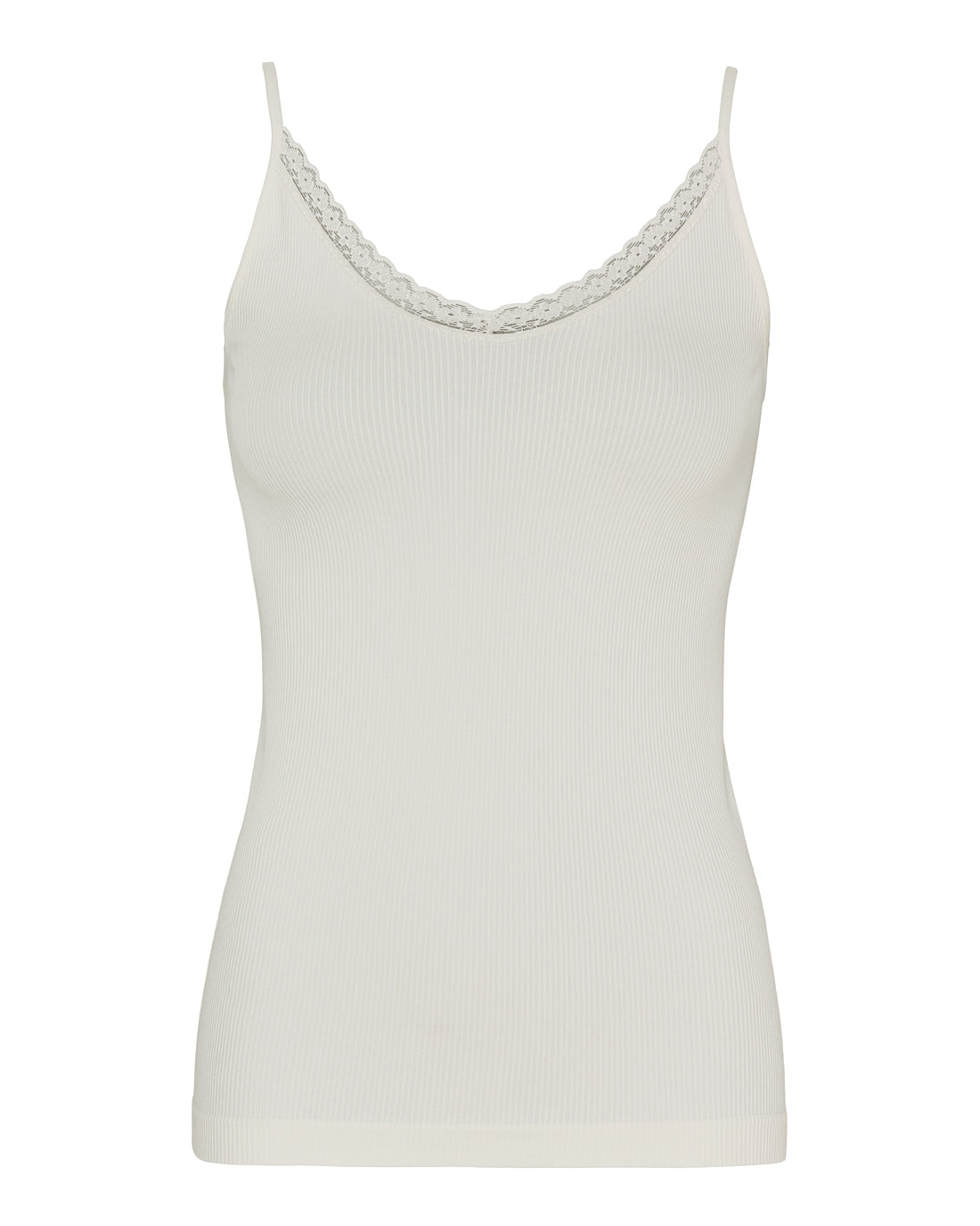 Molly rib top ivory