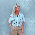 CHERRY LACE SHIRT BLUSE