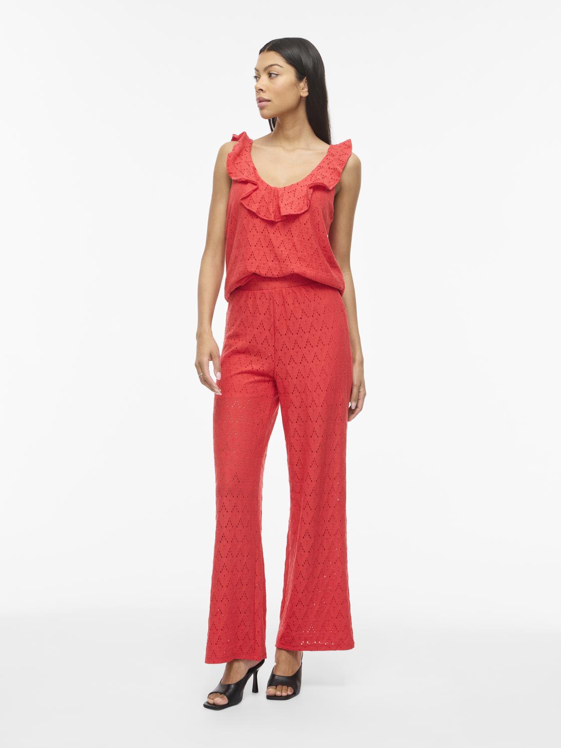 Viamalina V-Neck S/L Flounce