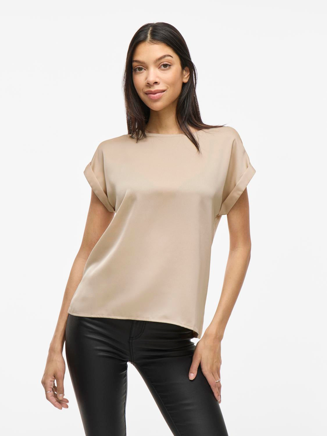 Viellette S/S Satin Top
