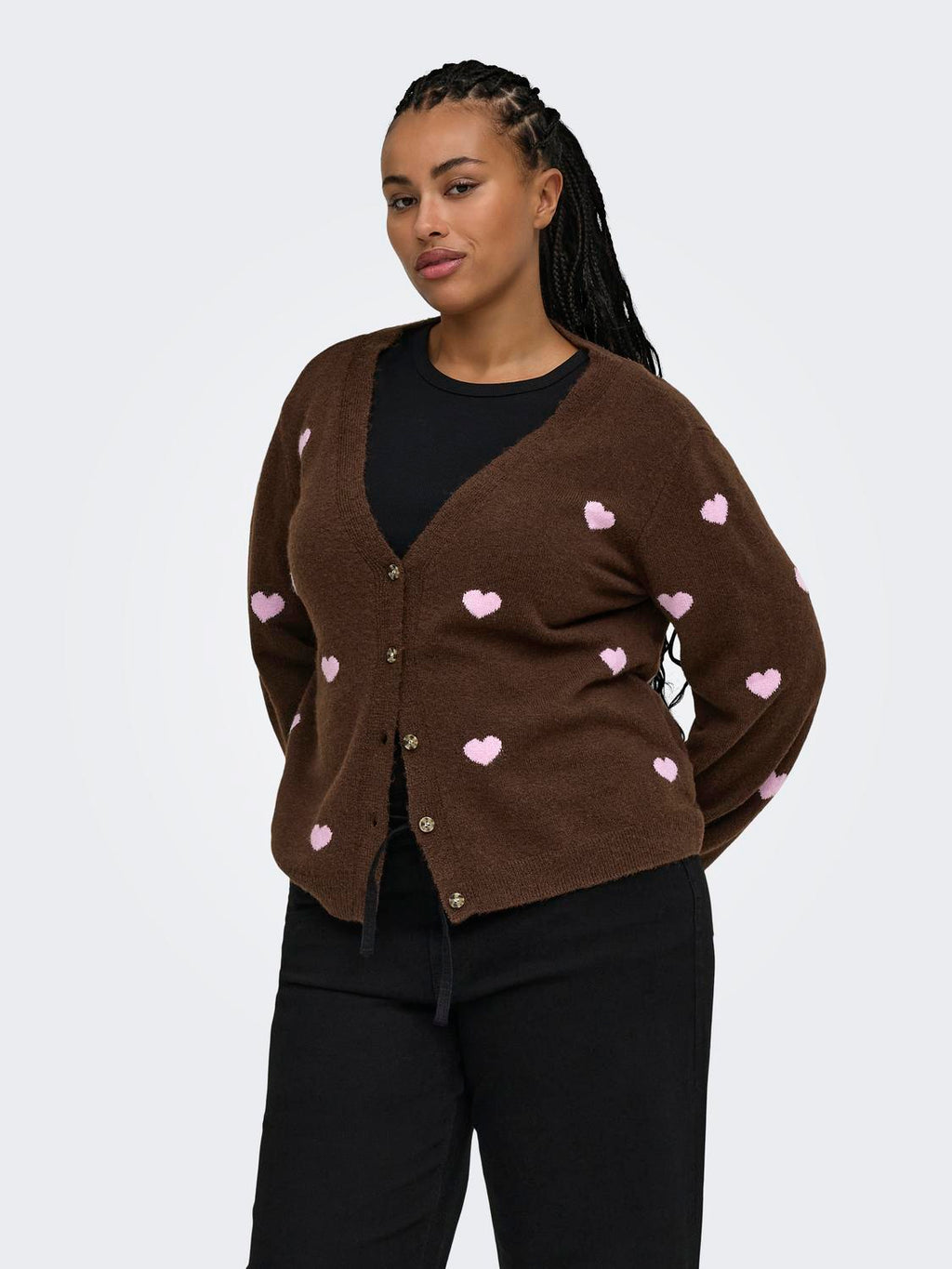 Carrica Detail V Cardi Knt