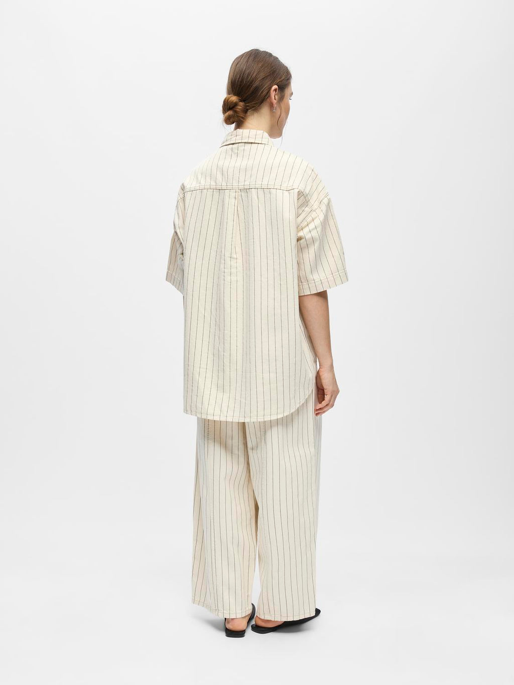 OBJCALLY 2/4 LO DENIM SHIRT BIRCH