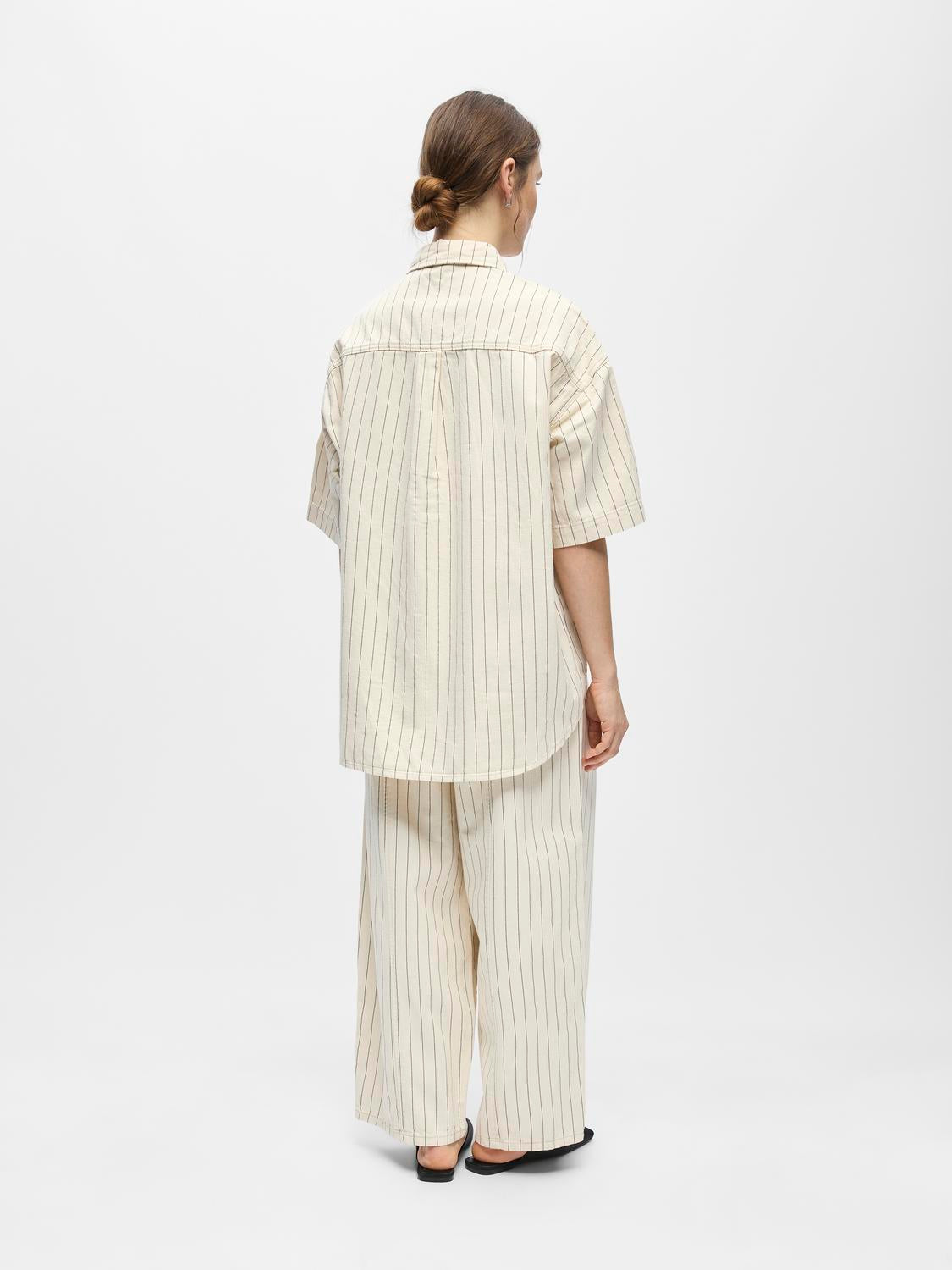 OBJCALLY 2/4 LO DENIM SHIRT BIRCH