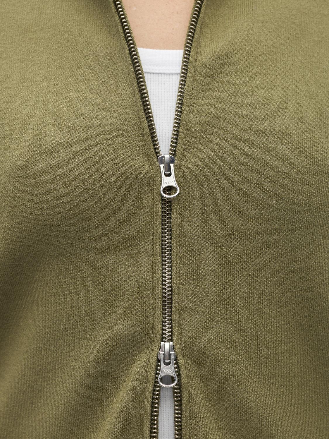 Objreynard L/S Re Zip Cardigan