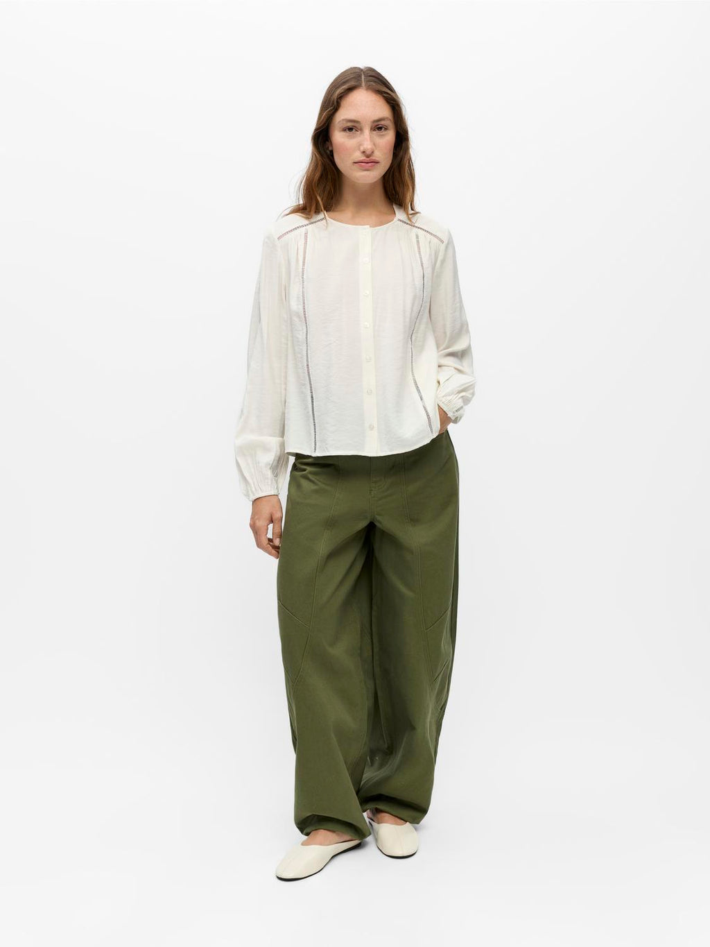 Objdana L/S Re O-Neck Top