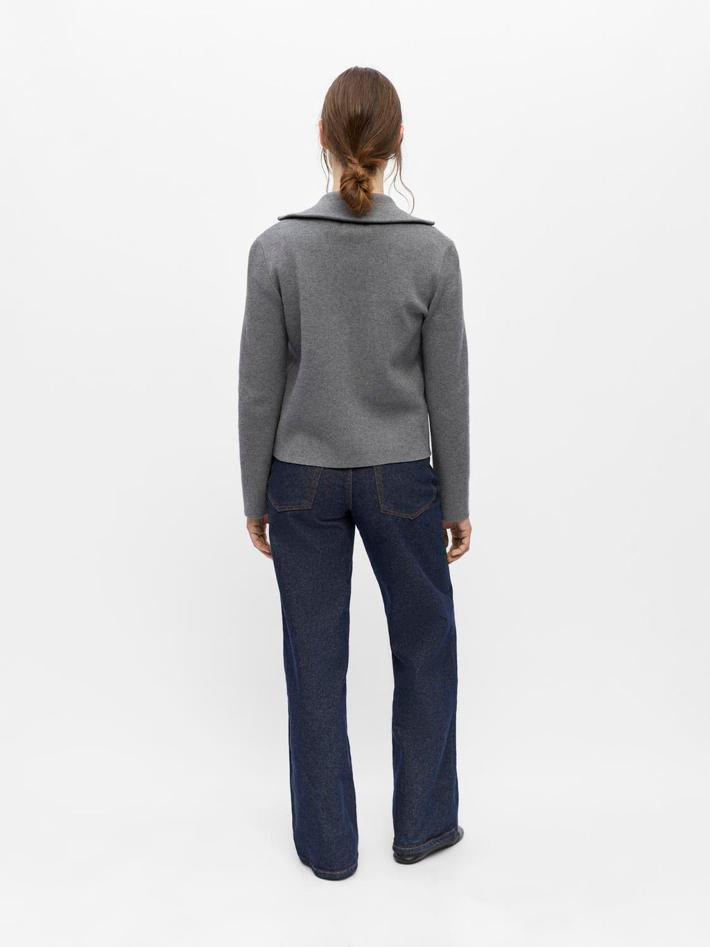 Objreynard L/S Re Zip Cardigan