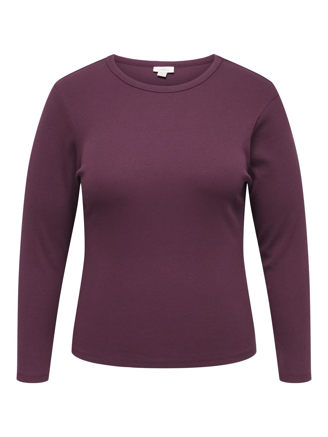 CARVAL L/S O-NECK TOP