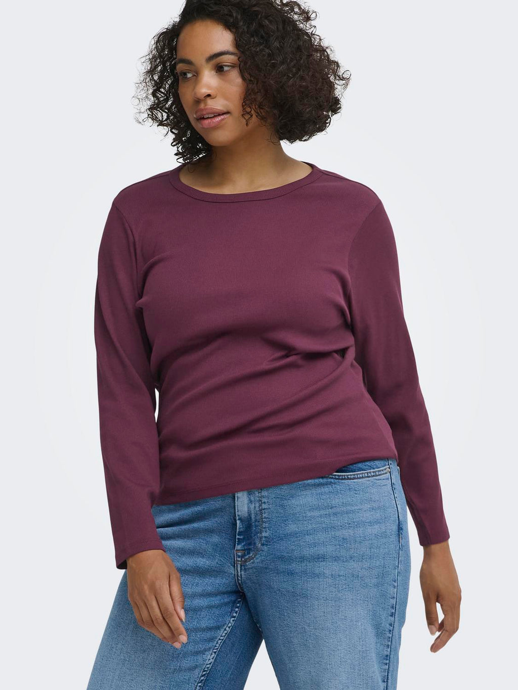 CARVAL L/S O-NECK TOP