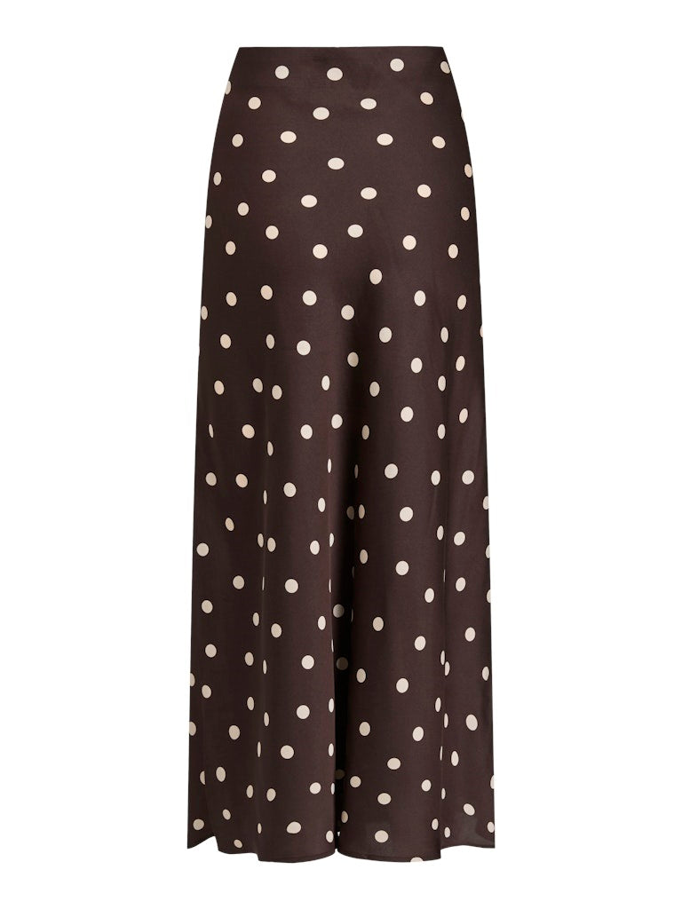 VIELETTE midi nederdel coffee bean