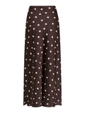 VIELETTE midi nederdel coffee bean