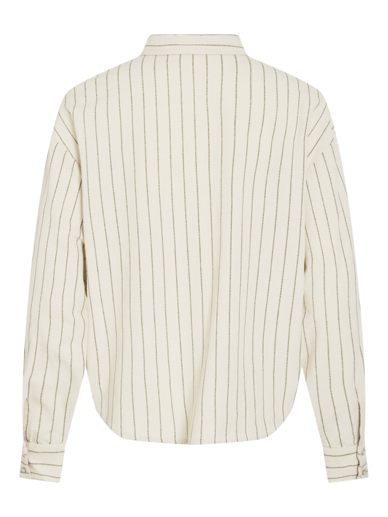 VIPRISILLA LANGÆRMET SKJORTE NATURAL MELANGE