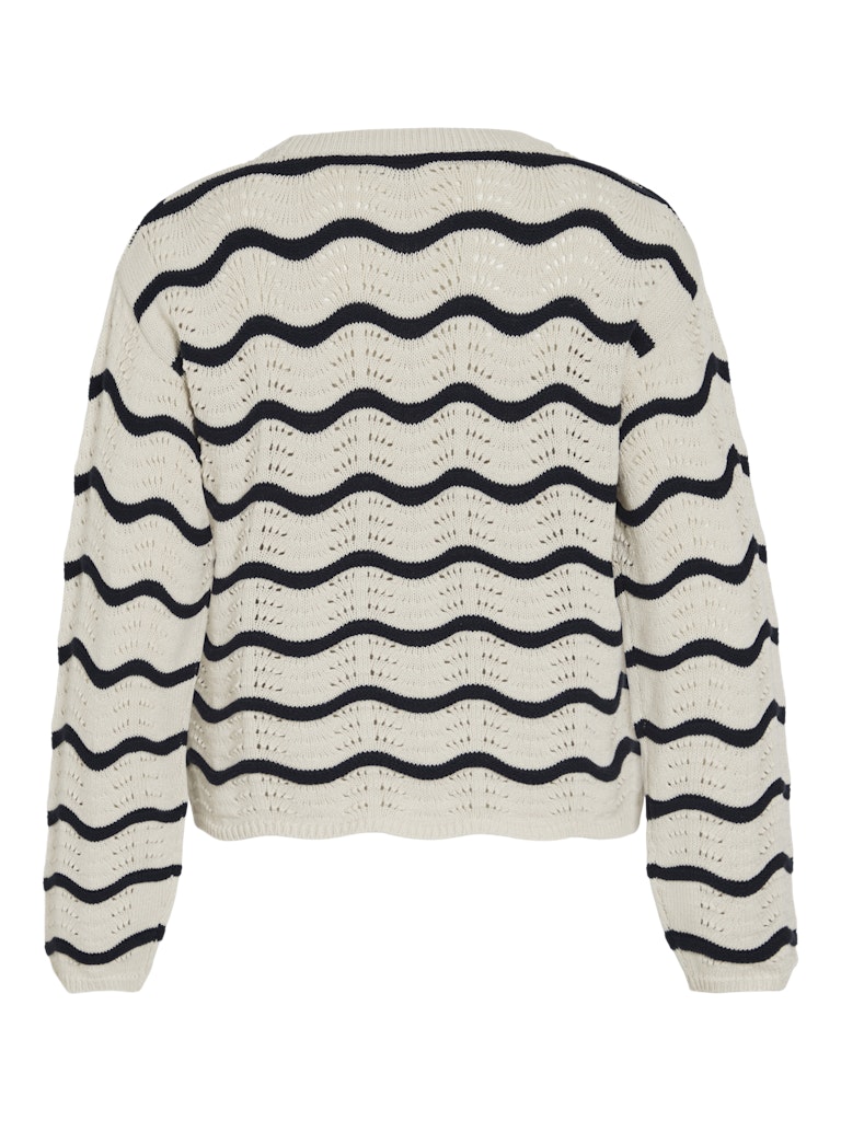 VIWAVE O-NECK STRIKTRØJE STRIPE BIRCH