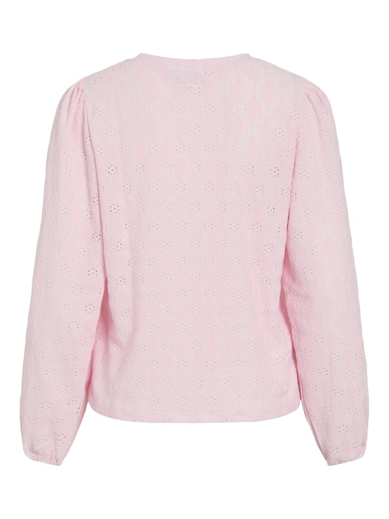 VIASTA langærmet bluse  cherry blossom