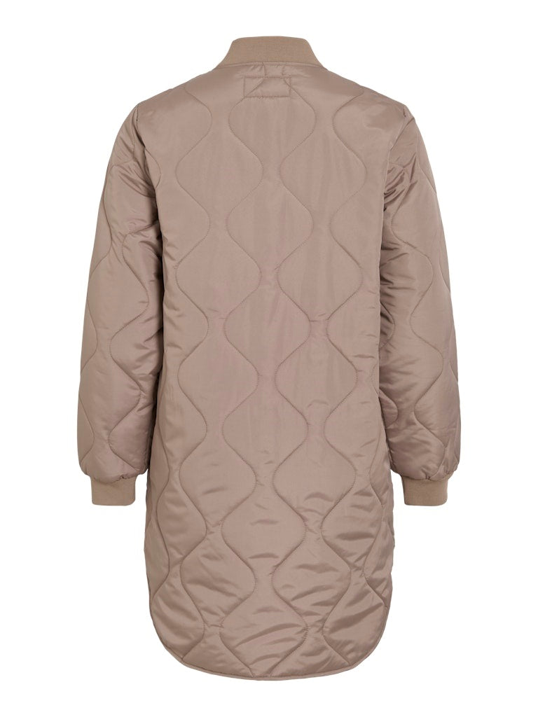 VITATE quilted jakke taupe gray