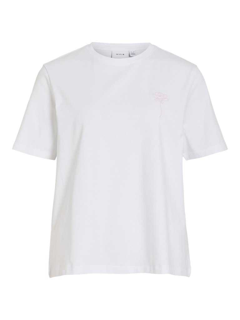 VINORA T-SHIRT WHITE FLOWER TO