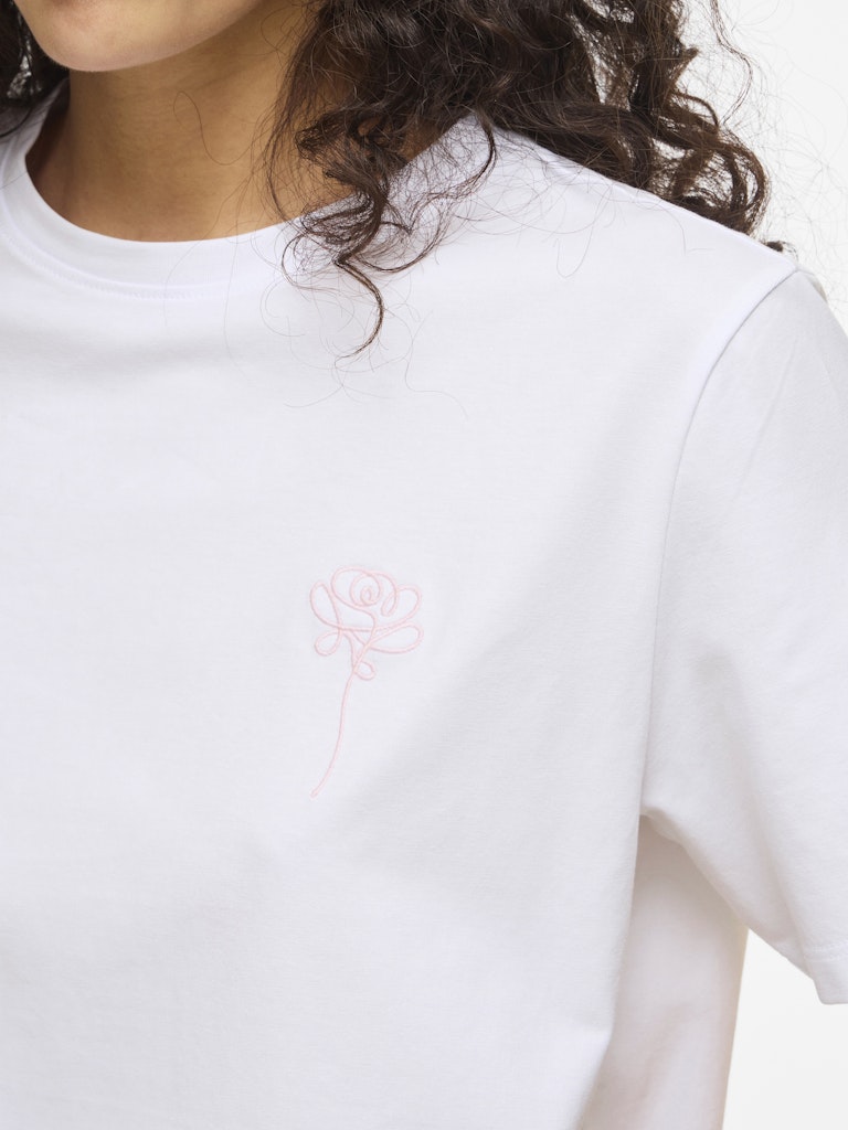 VINORA T-SHIRT WHITE FLOWER TO
