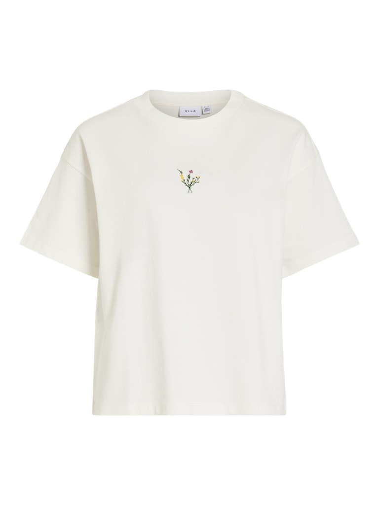 VIMONIE TEE WHITE CENTER FLOWER