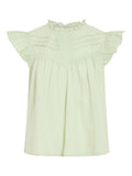 VIYVA TOP SMOKE GREEN BLUSE