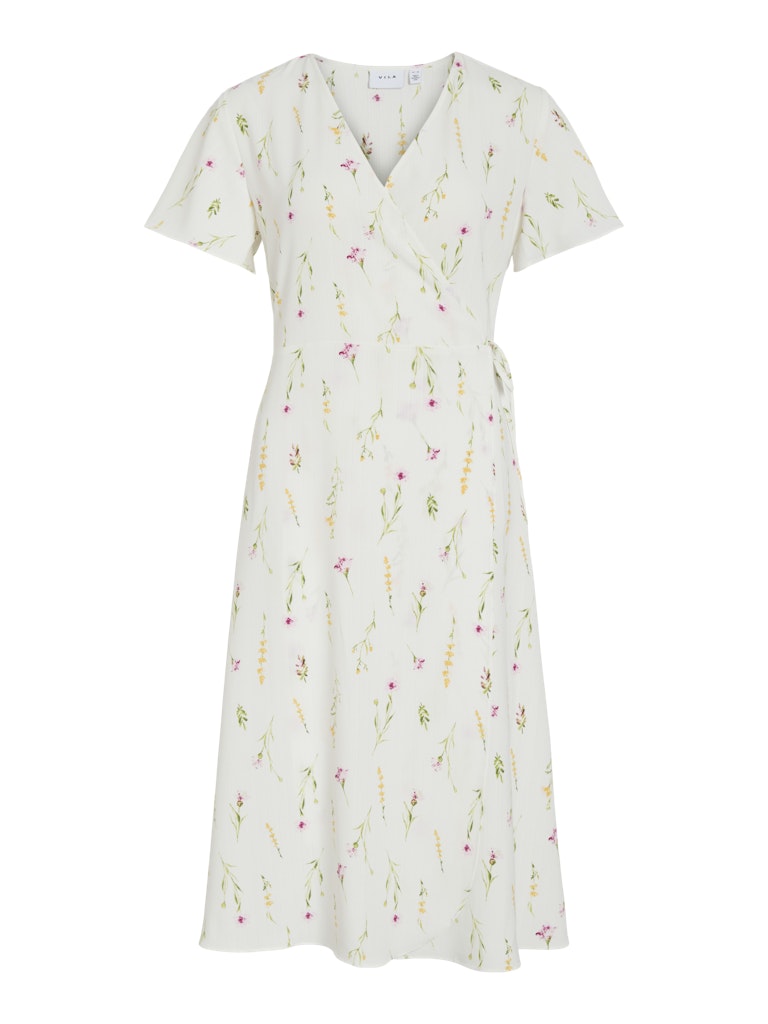 VILOVIE S/S WRAP MIDI DRESS SN