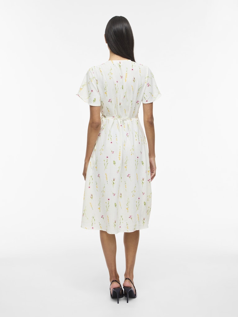 VILOVIE S/S WRAP MIDI DRESS SN