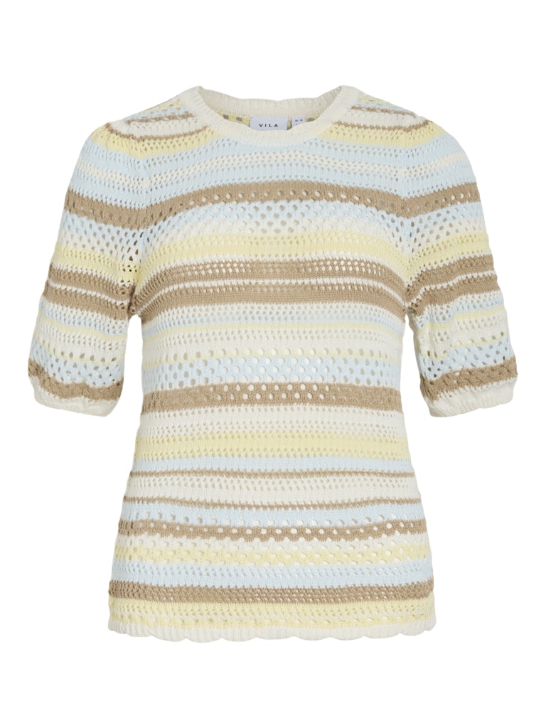 VIMINA 2/4 O-NECK STRIPE KNIT