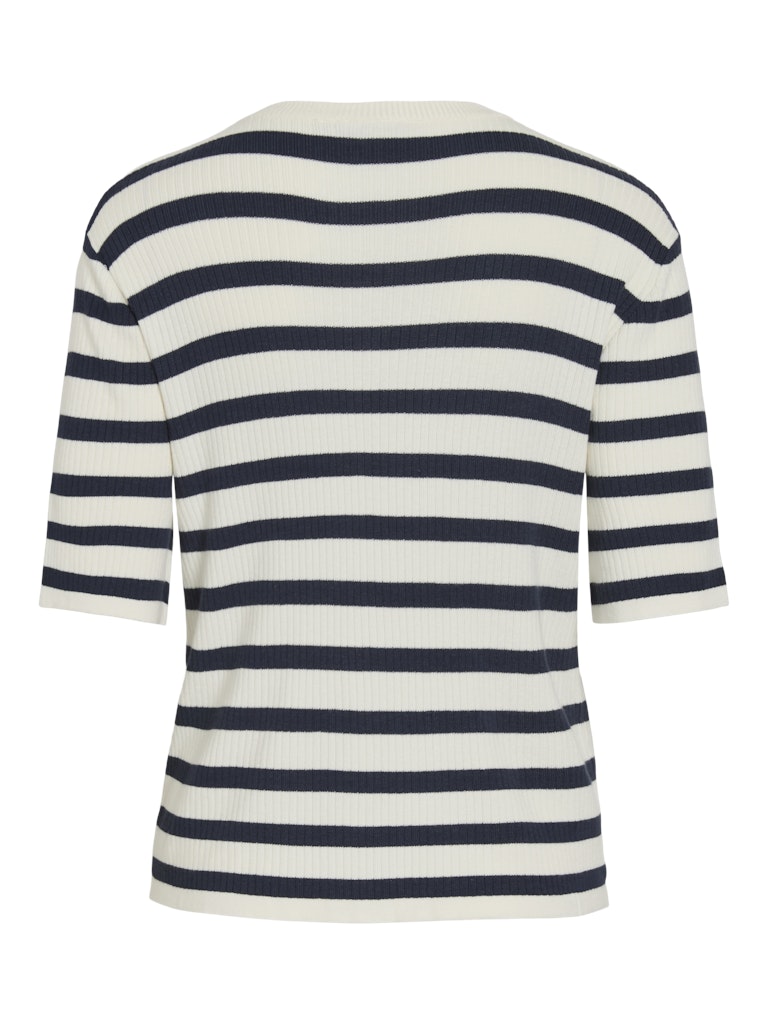 VIZICHA 2/4  BUTTON STRIPE KNIT CARDIGAN