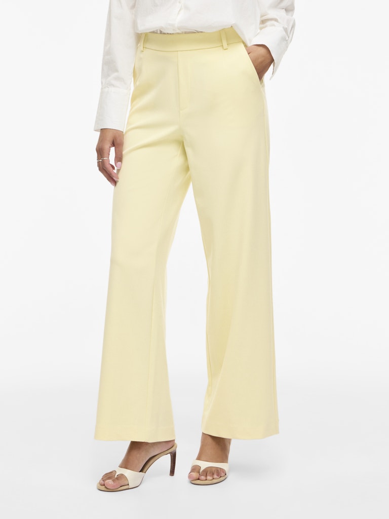 VIVARONE WIDE PANT PASTEL YELLOW
