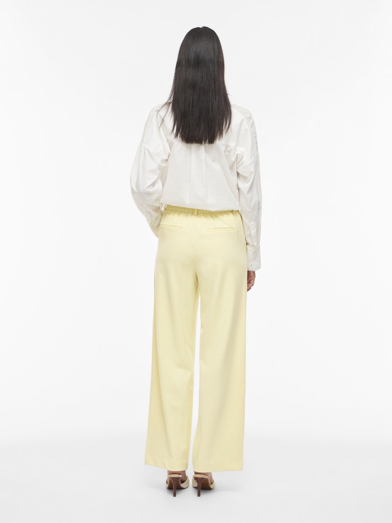 VIVARONE WIDE PANT PASTEL YELLOW