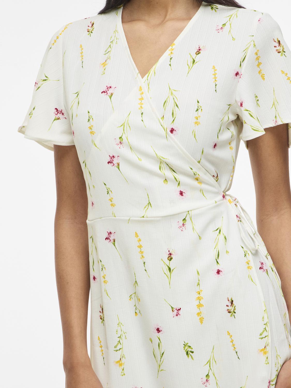 VILOVIE S/S WRAP MIDI DRESS SN