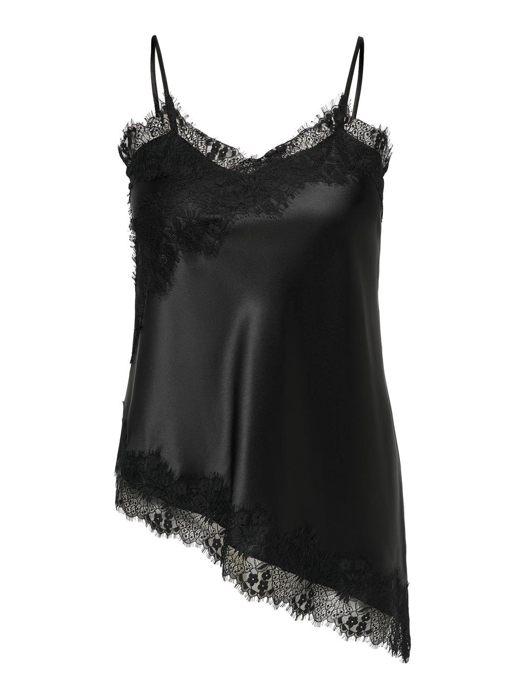 Carindona Strap Satin Lace Top