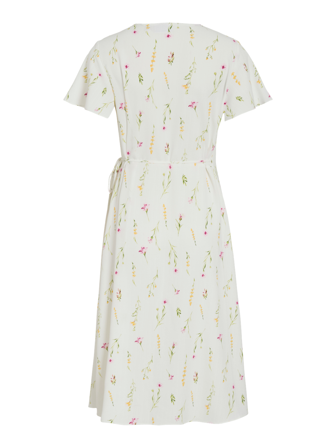 VILOVIE S/S WRAP MIDI DRESS SN
