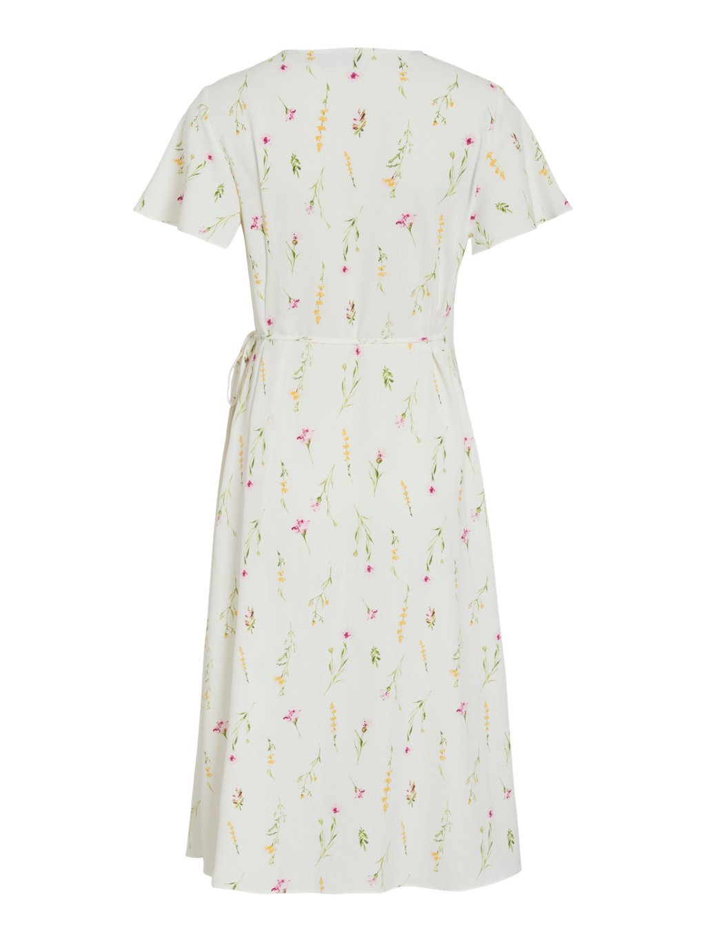 VILOVIE S/S WRAP MIDI DRESS SN