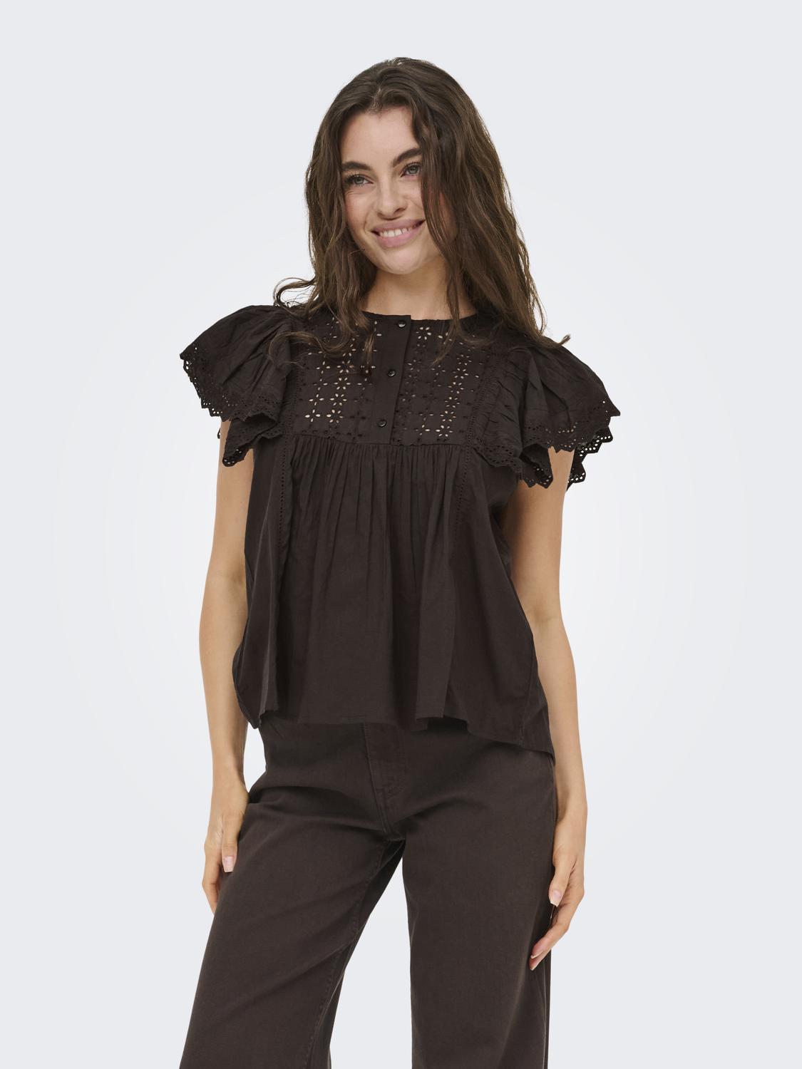 JDYSIGGA S/S TOP CHOCOLATE TORTE