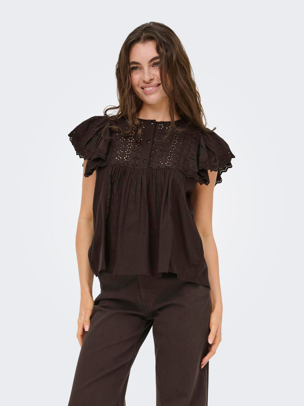 JDYSIGGA S/S TOP CHOCOLATE TORTE