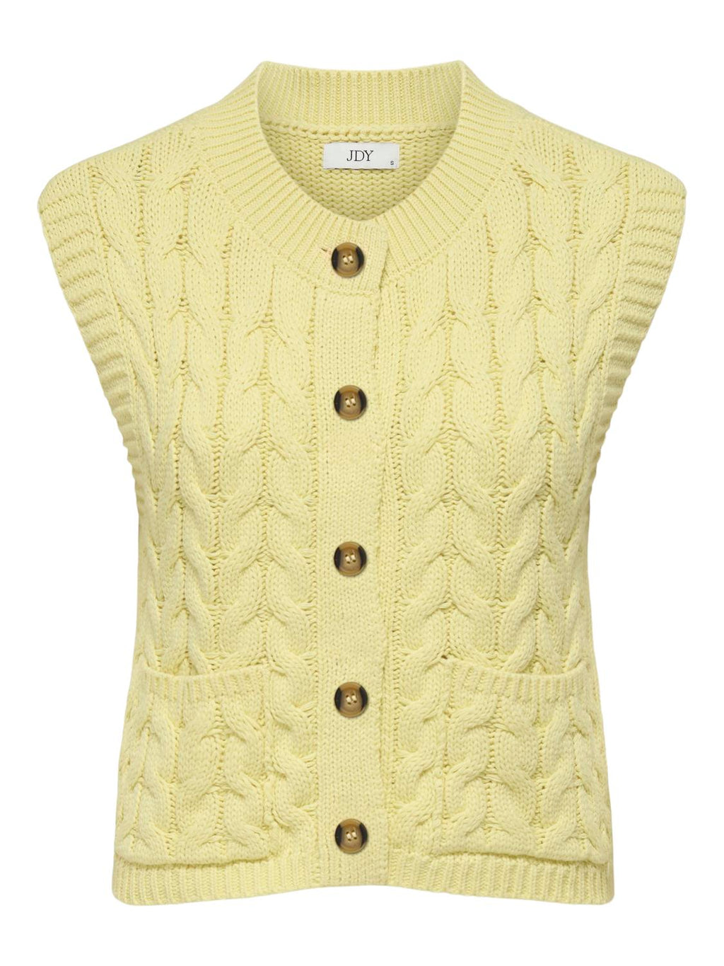 JDYANNALISE CABEL VEST LYS GUL